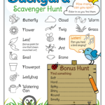 Printable Outdoor Scavenger Hunt Messy Little Monster