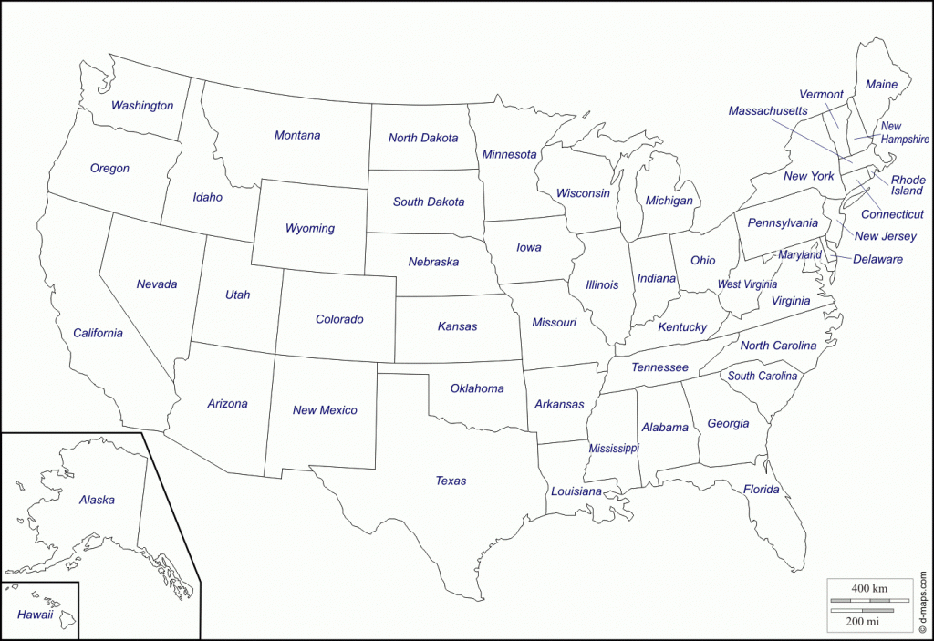 Free Printable Us Map