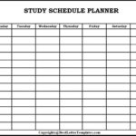 Printable Study Planner Best Letter Templates
