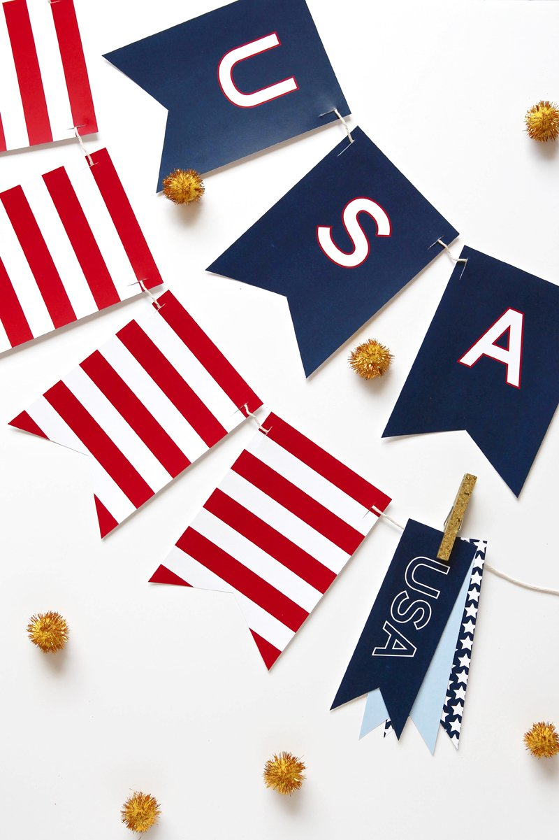 Free Printable 4th Of July Banner