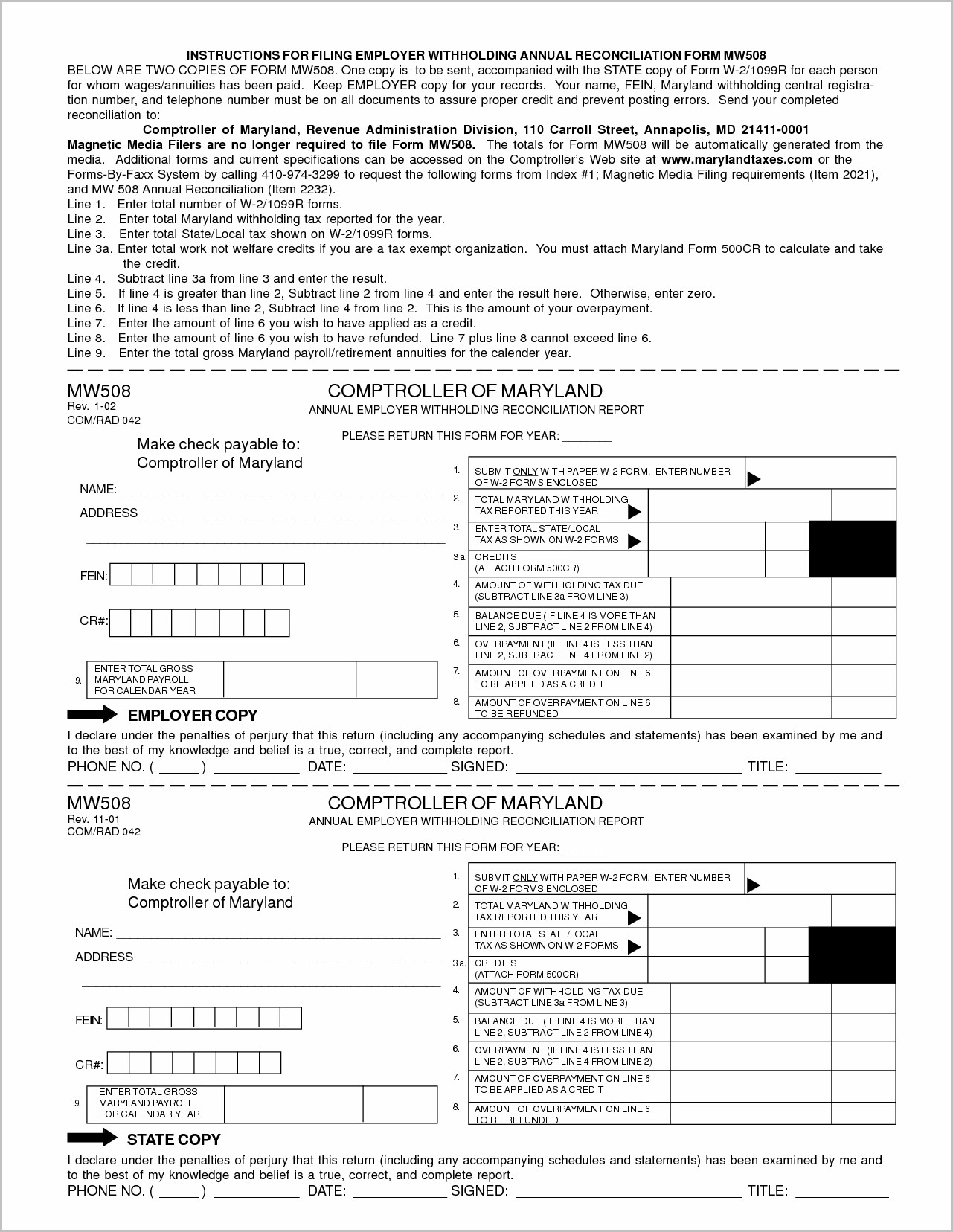 W-2 Free Printable