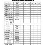 Printable YARDZEE Score File DIY Yardzee Scorecard Digital