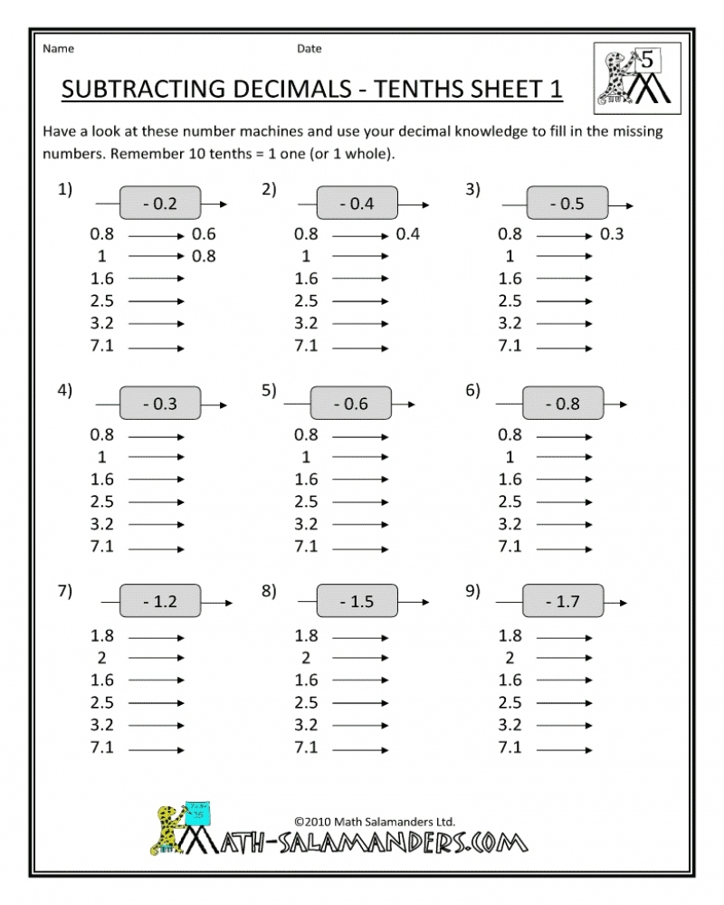 Grade 6 Free Printable Caps Worksheets