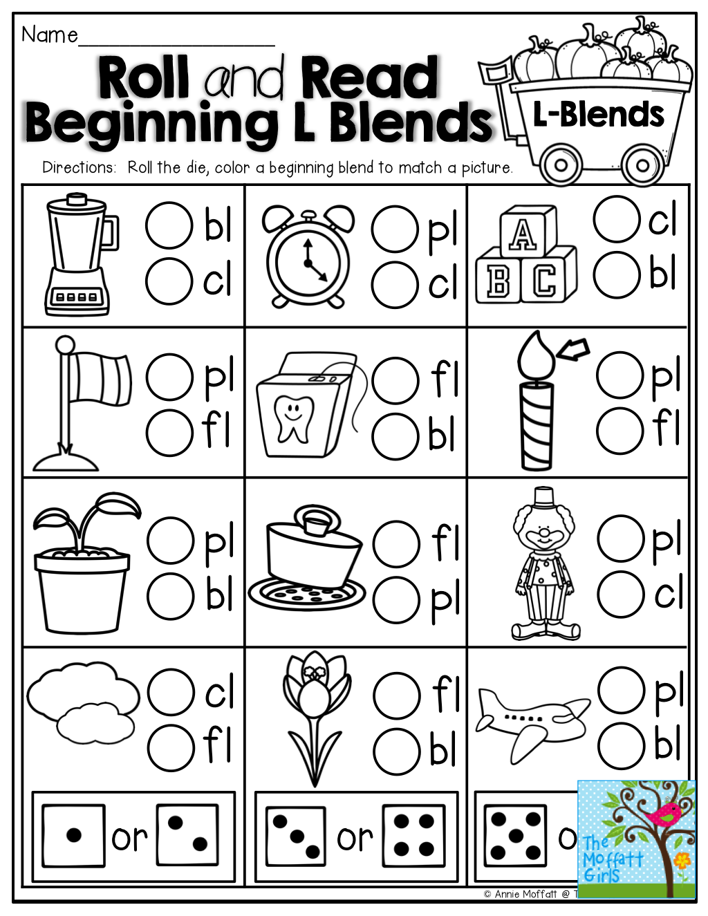 Free Printable L Blends Worksheets