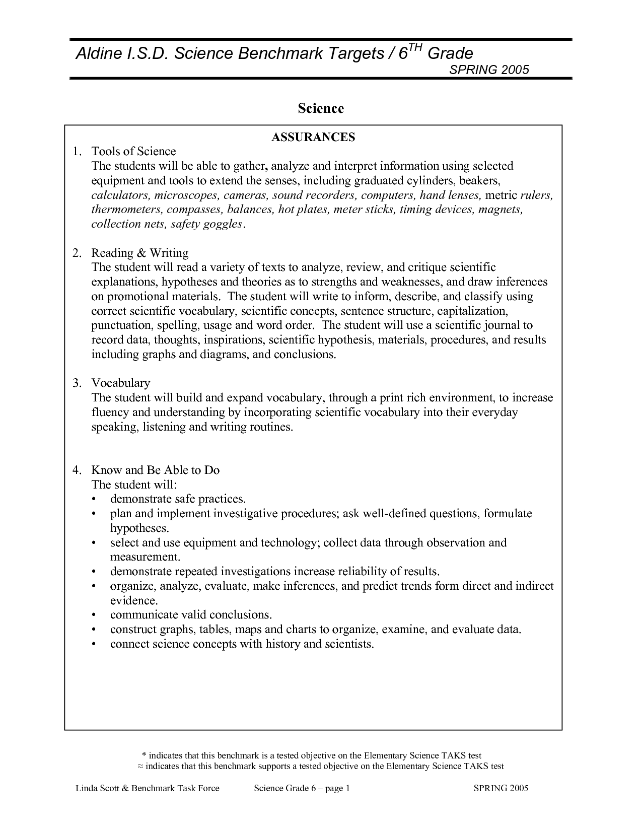 Science Worksheets For Grade 6