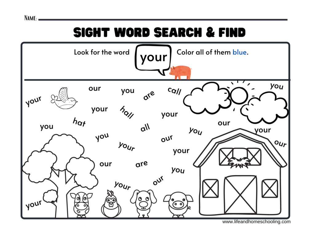 Sight Words Worksheets