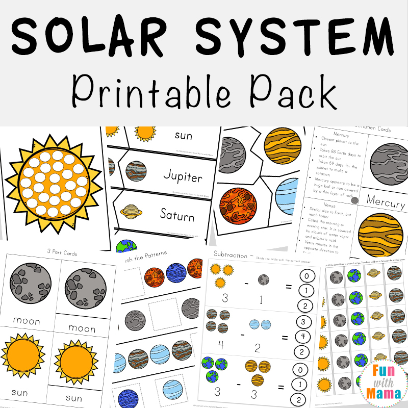 Solar System Printable