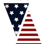 Stars And Stripes Forever 4th Of July Printable Pennant