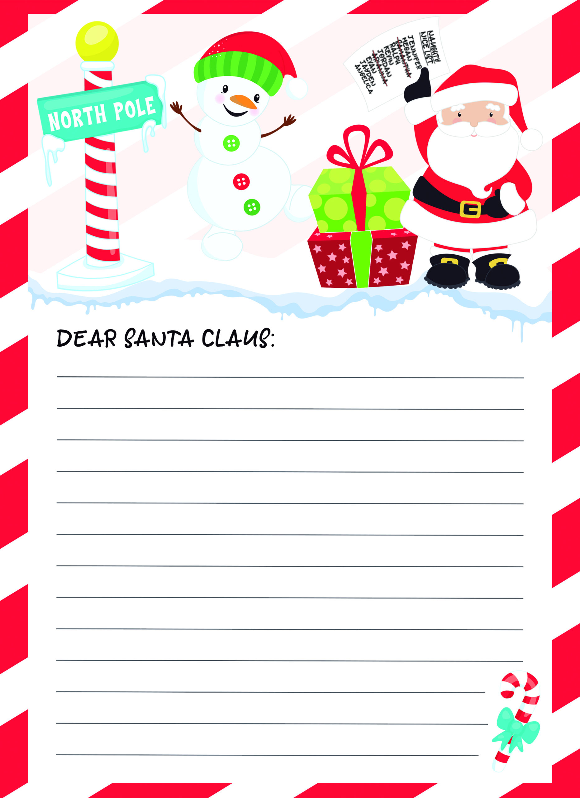Letter To Santa Printable