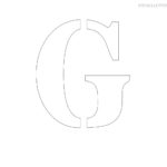 Stencil Letters G Printable Free G Stencils Stencil