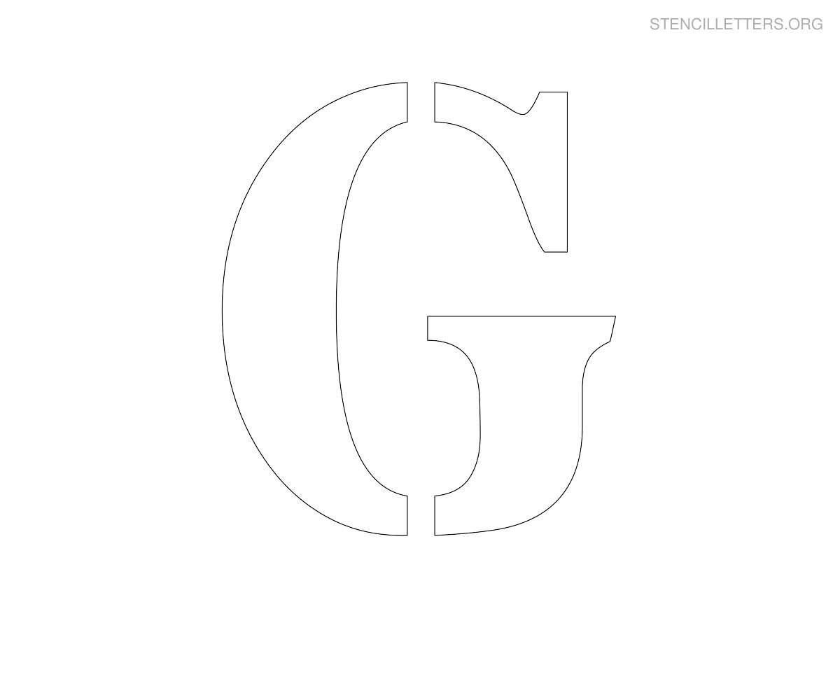 G Stencil Printable Free