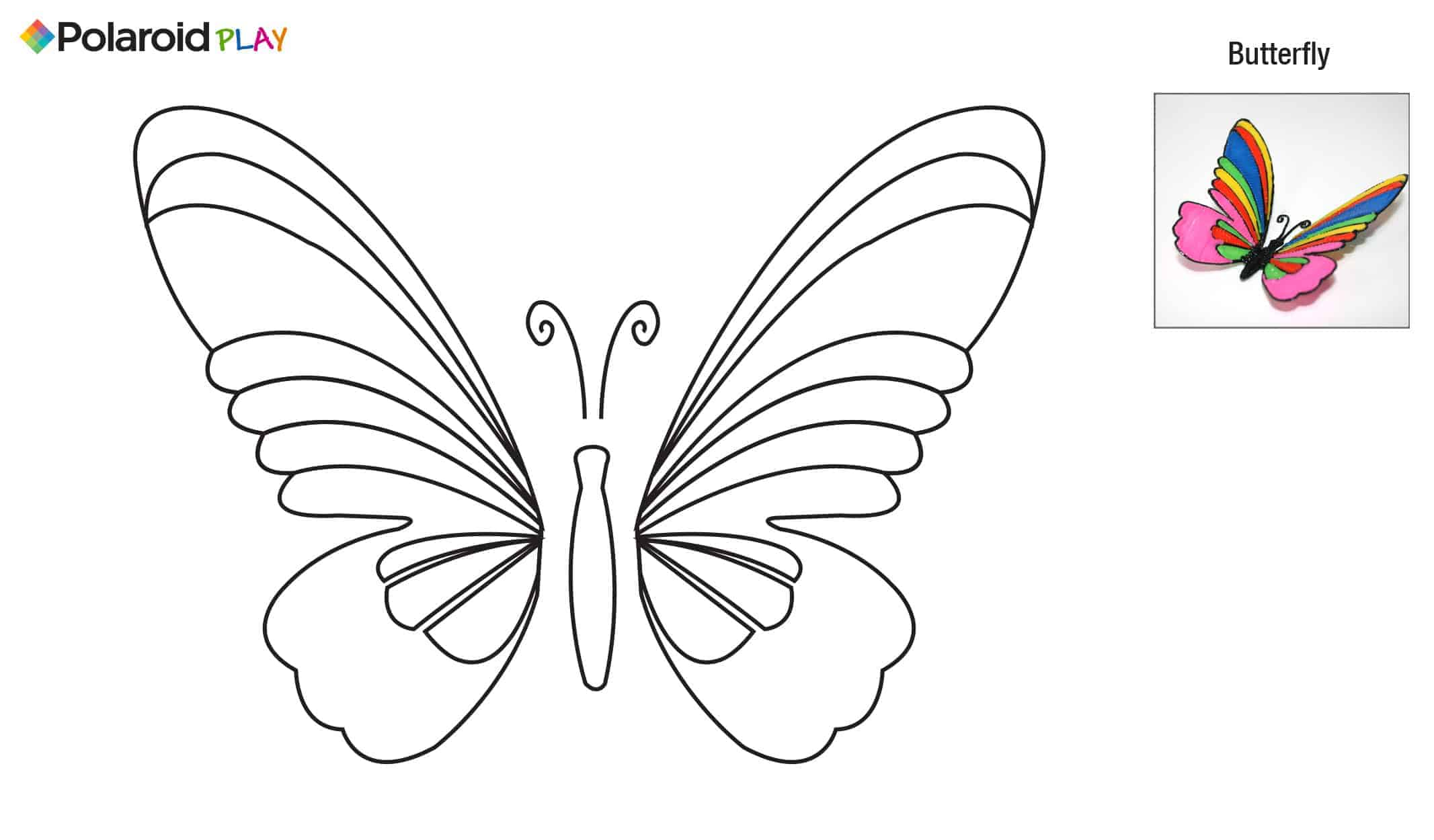 Free Printable 3d Butterfly Template