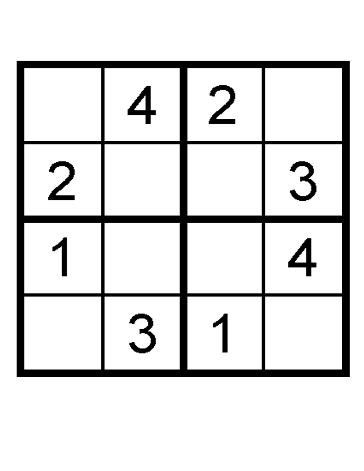 Sudoku For Kids Printable