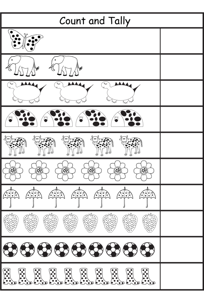 Tally Chart Worksheets For Kids Activity Shelter