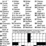 Thomas Joseph Crossword Printable Printable Template Free