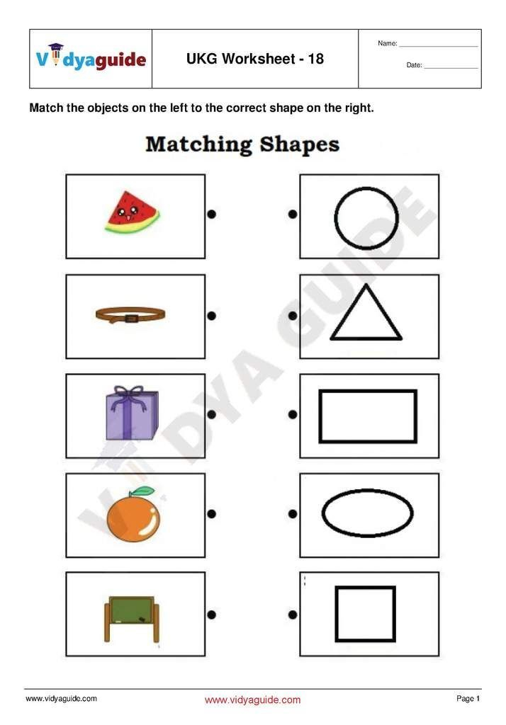 Printable Worksheets For Ukg