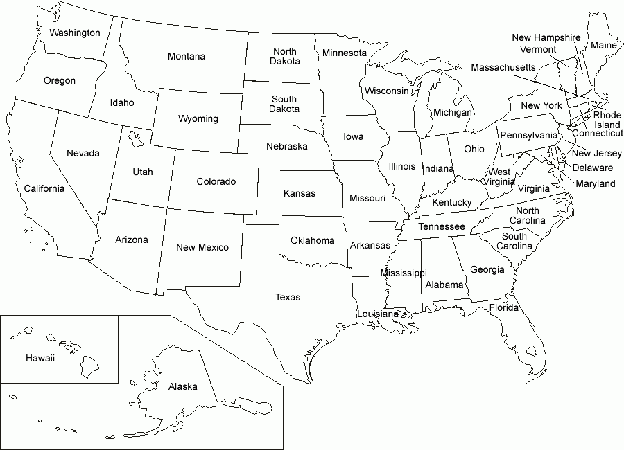 Free Printable Us Map