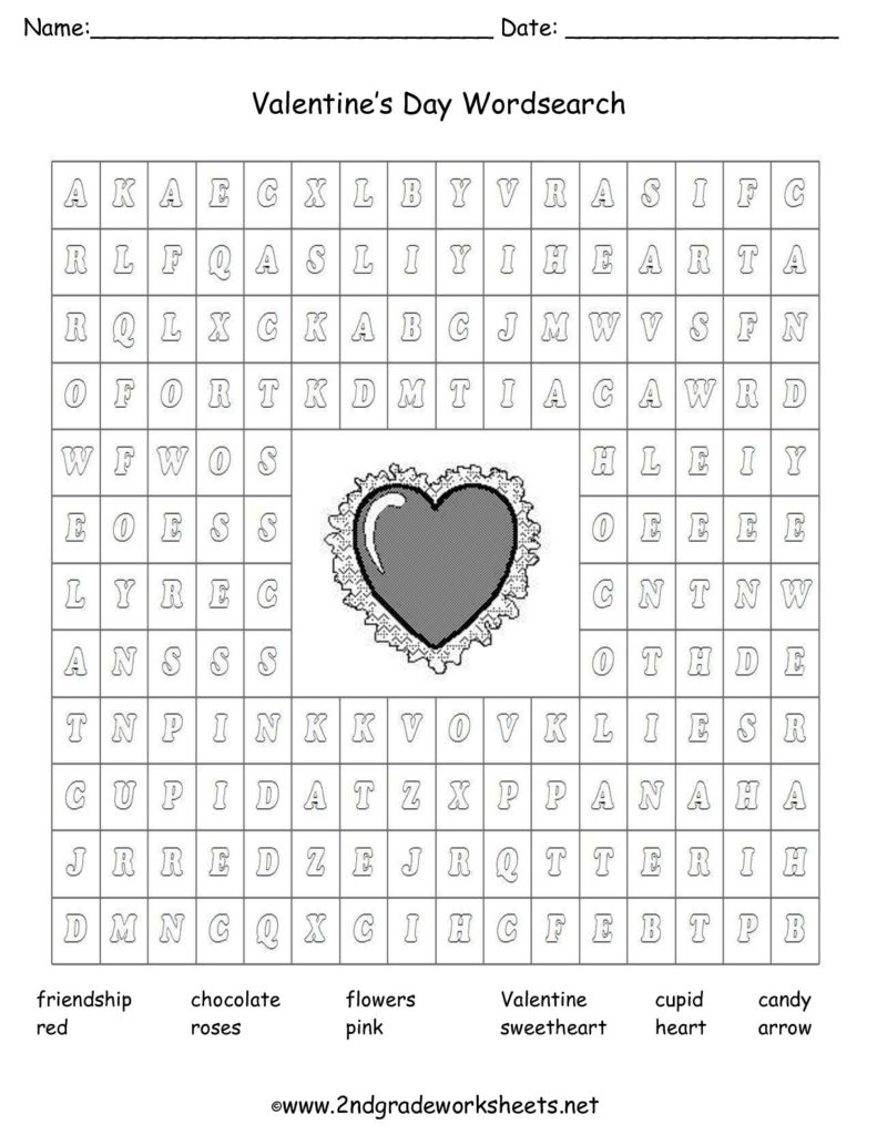 Valentine S Day Printouts And Worksheets