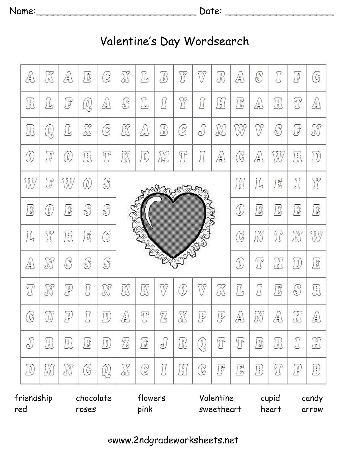 Valentine's Day Worksheets