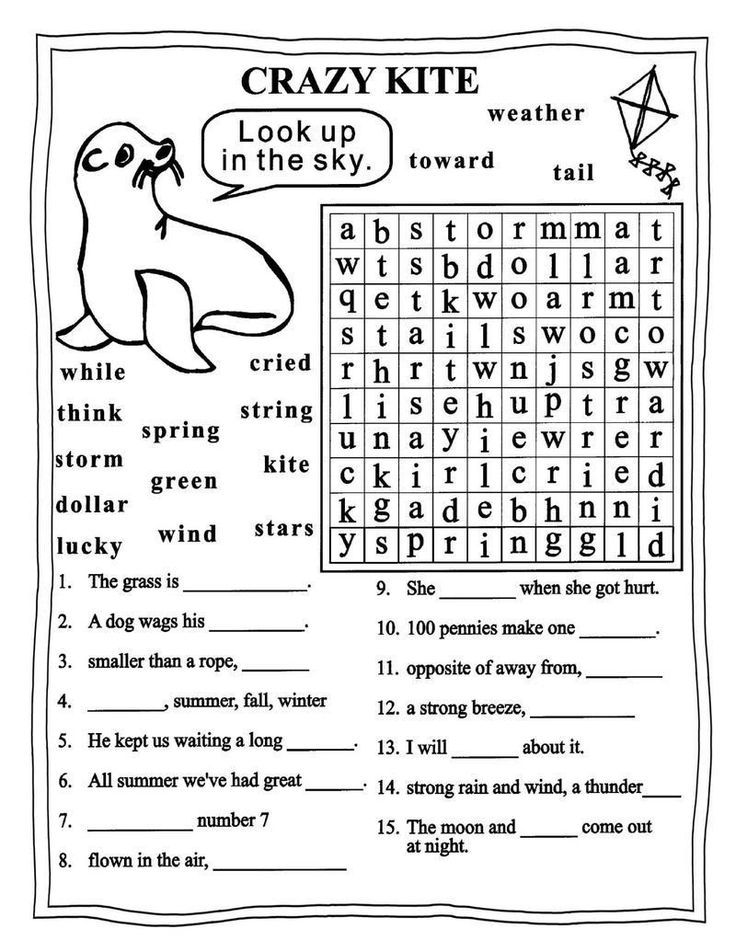 Grade 3 Free Printable English Worksheets