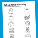 Worksheet Wednesday School Time Matching Paging Supermom
