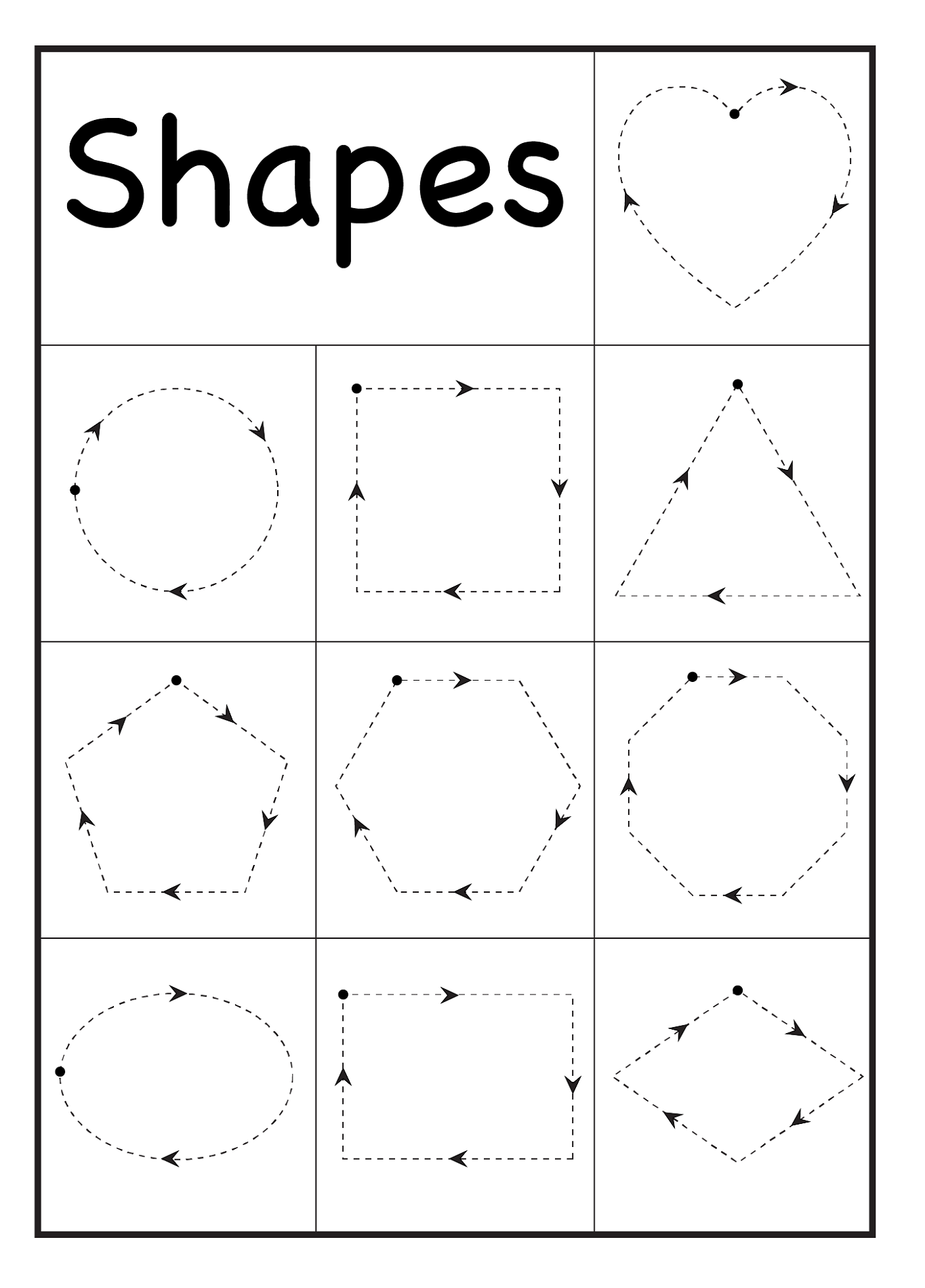 Worksheets For 2 Year Olds