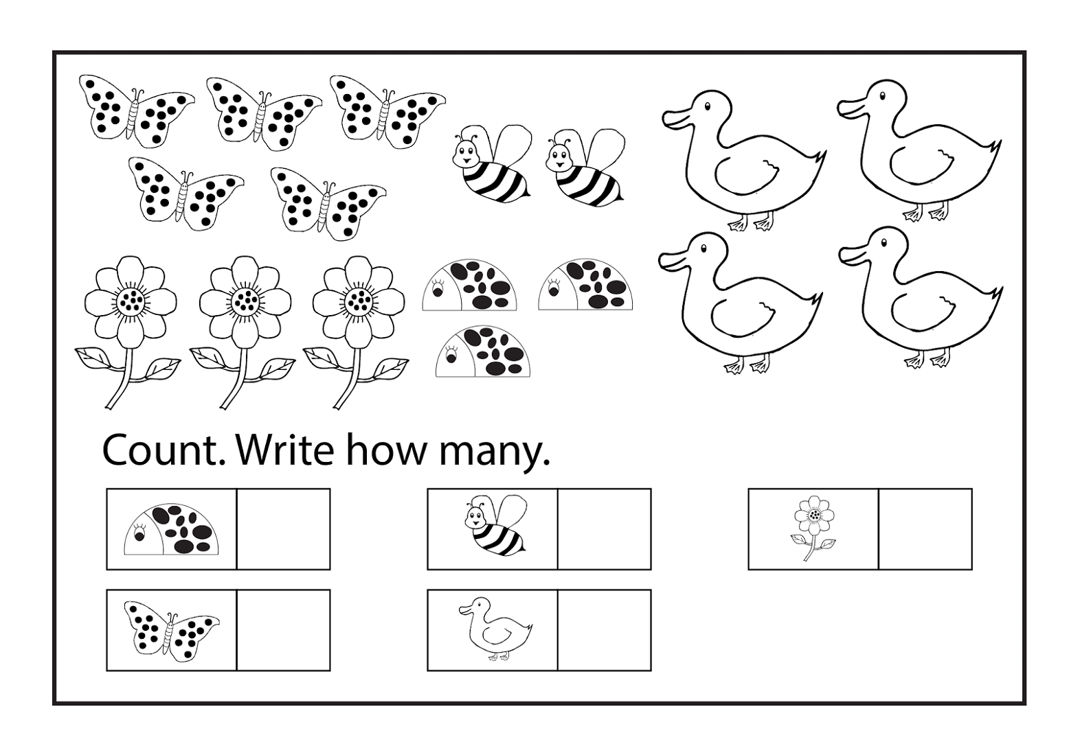 Worksheets For 4 Year Olds