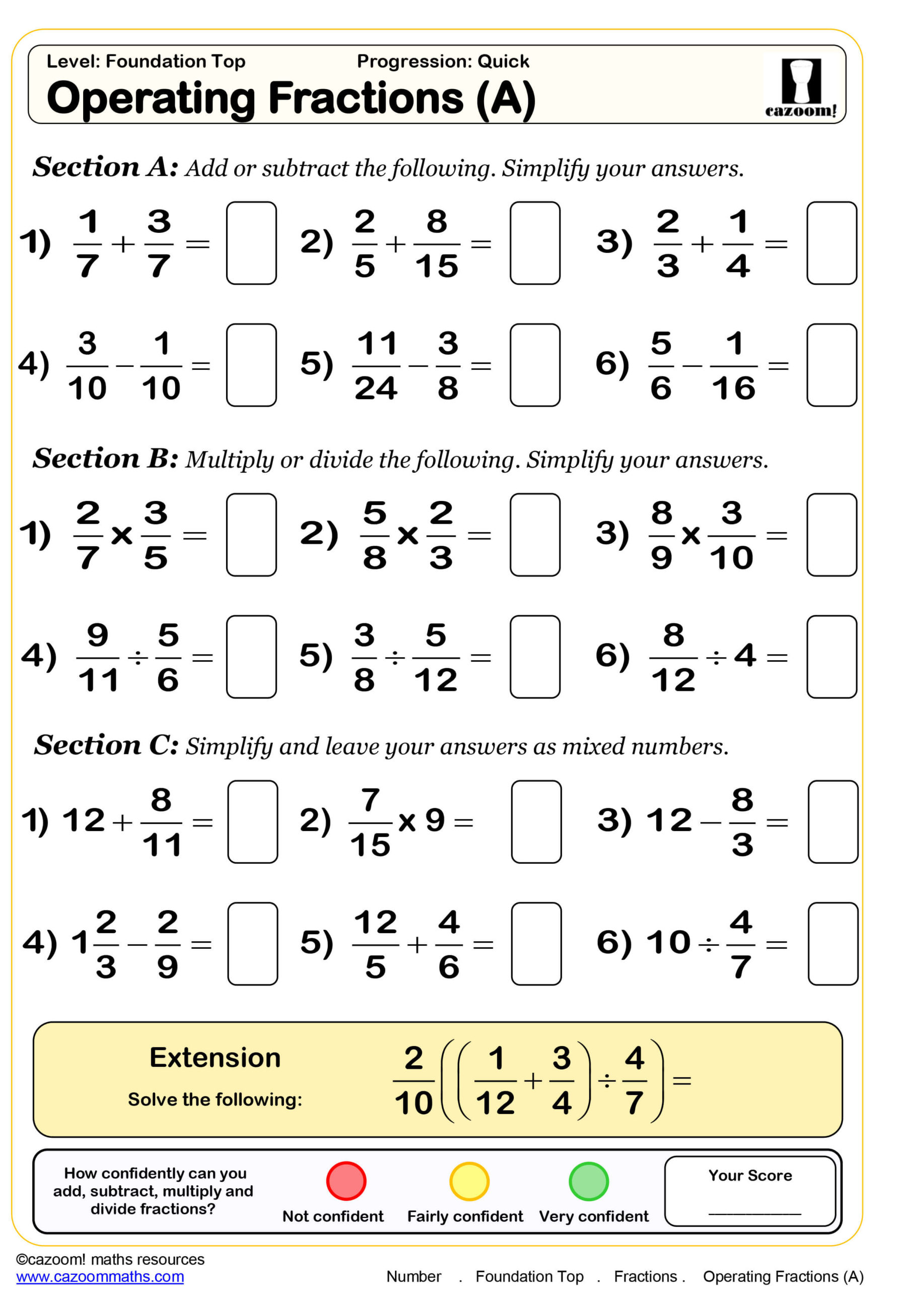 Year 8 Free Printable Worksheets